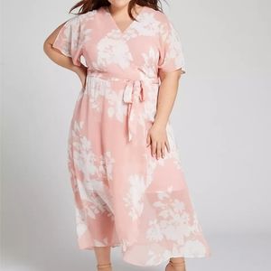 NWT Lane Bryant Floral Fit & Flare Midi Dress - Size 14